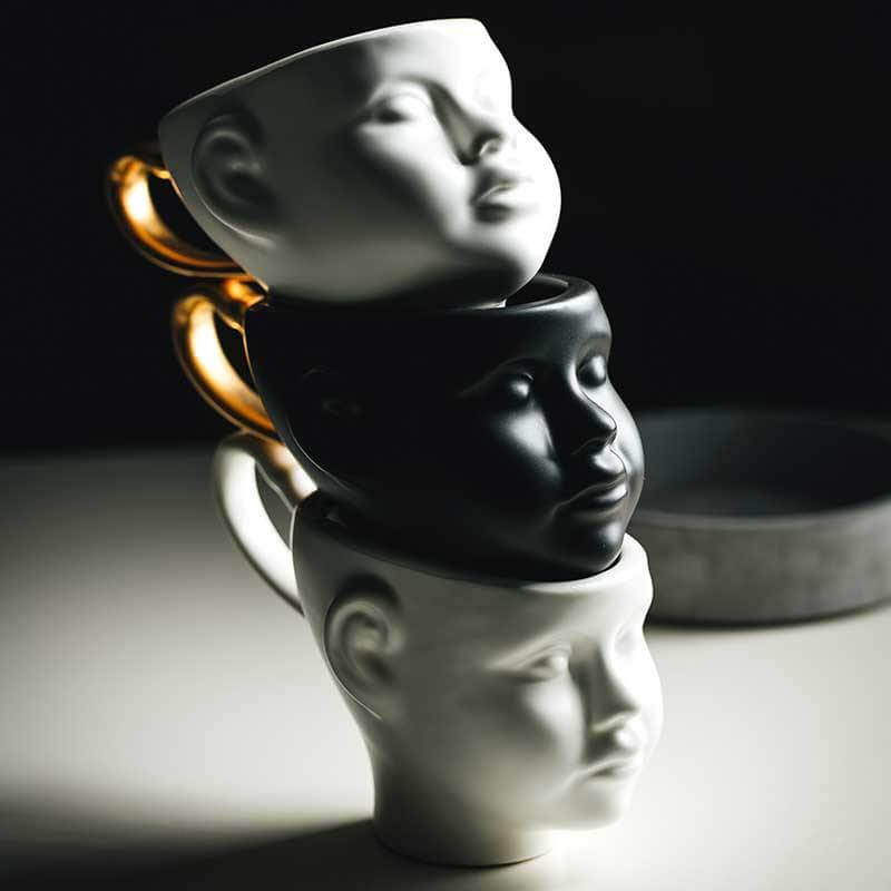 Rynx | Elegant Ceramic Realistic Face Mugs