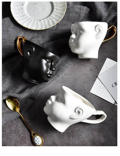 Rynx | Elegant Ceramic Realistic Face Mugs