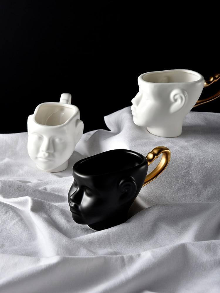 Rynx | Elegant Ceramic Realistic Face Mugs