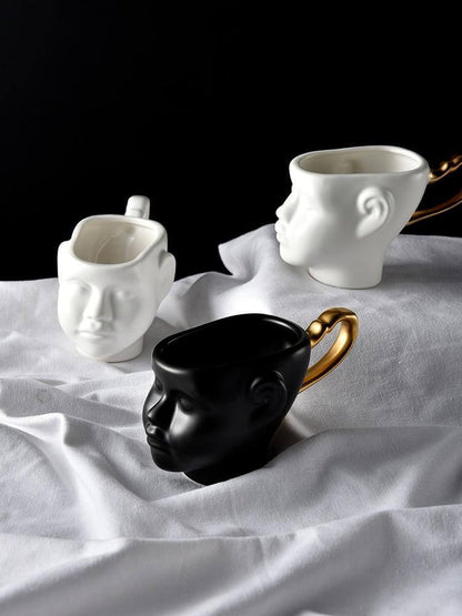 Rynx | Elegant Ceramic Realistic Face Mugs