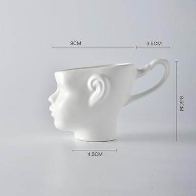 Rynx | Elegant Ceramic Realistic Face Mugs