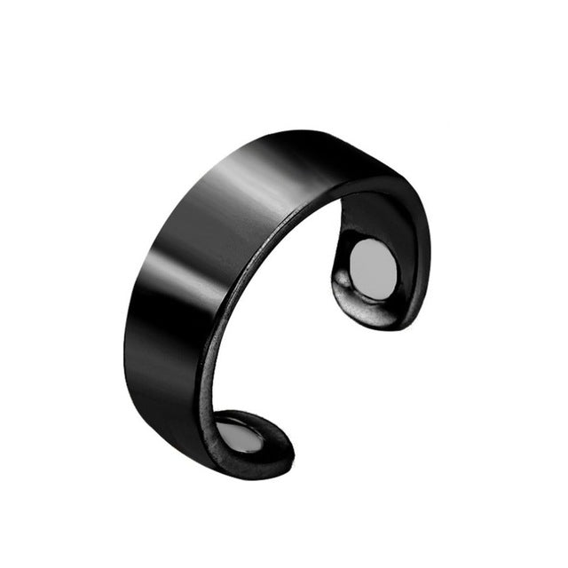 RYNX | Magnetic Therapy Ring Against Snoring Black Solid