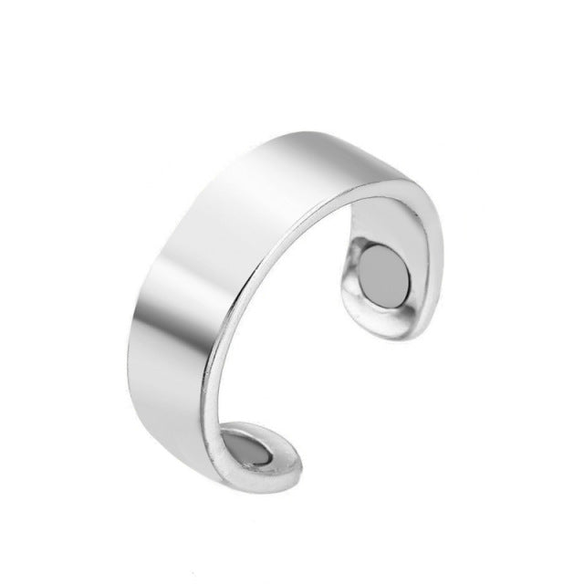 RYNX | Magnetic Therapy Ring Against Snoring Silver Solid