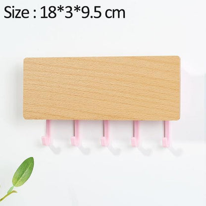Rynx | KeyOrganize Wood Key Holder Wall Shelf | Multifunctional & Stylish | Wall Decor & Storage