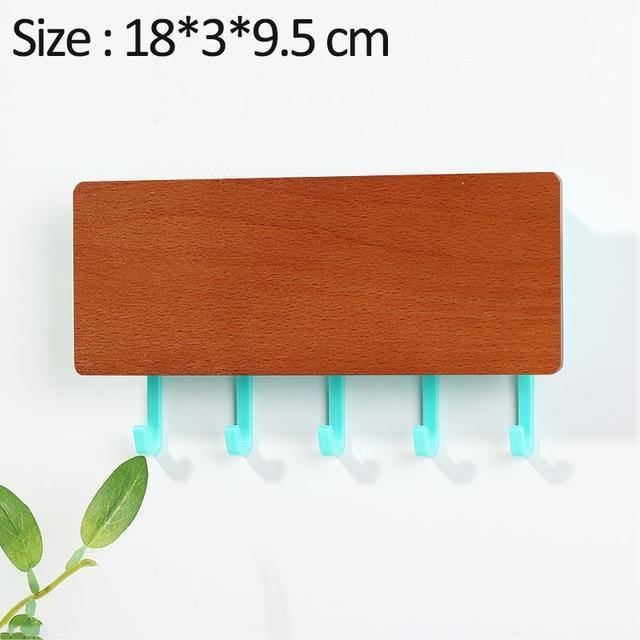 Rynx | KeyOrganize Wood Key Holder Wall Shelf | Multifunctional & Stylish | Wall Decor & Storage
