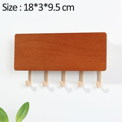 Rynx | KeyOrganize Wood Key Holder Wall Shelf | Multifunctional & Stylish | Wall Decor & Storage
