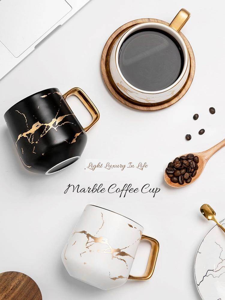 Rynx | Elegant Nordic Marble Ceramic Coffee Mugs