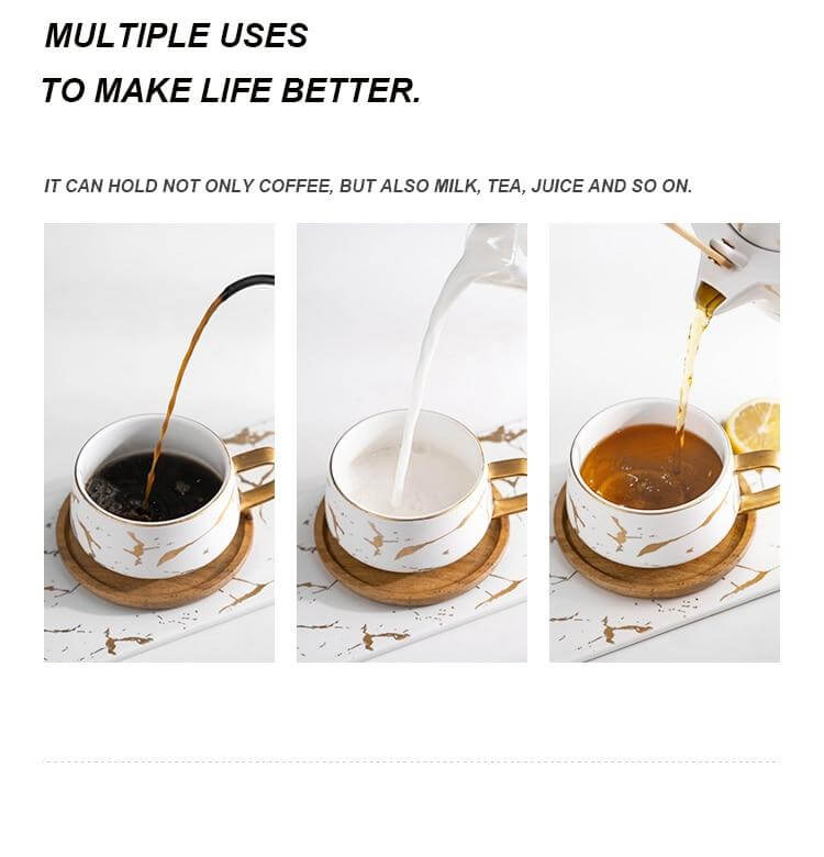 Rynx | Elegant Nordic Marble Ceramic Coffee Mugs