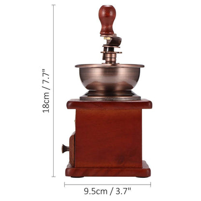 Rynx | Wooden Antique Manual Coffee Grinder