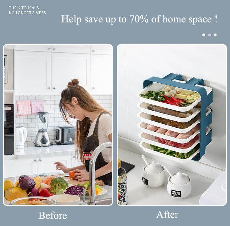 Rynx | Wall-Mounted Space Saving Kitchen Organizer