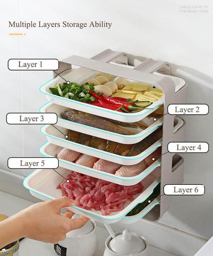 Rynx | Wall-Mounted Space Saving Kitchen Organizer