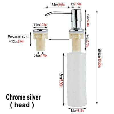 Rynx | Sink Mounted Soap Dispenser chrome silver