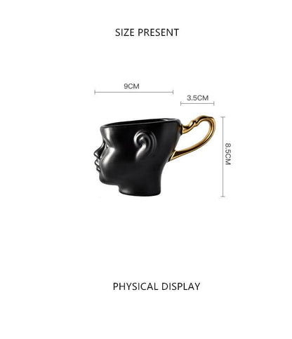 Rynx | Elegant Ceramic Realistic Face Mugs