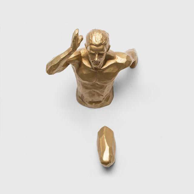 Rynx Industrial Running Man Wall Sculpture