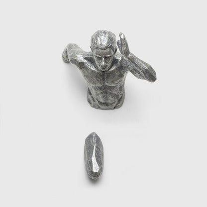 Rynx Industrial Running Man Wall Sculpture