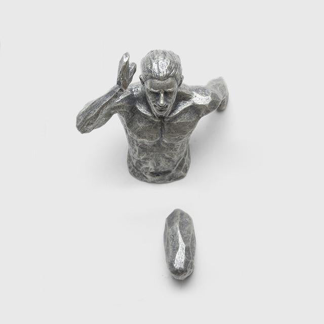 Rynx Industrial Running Man Wall Sculpture