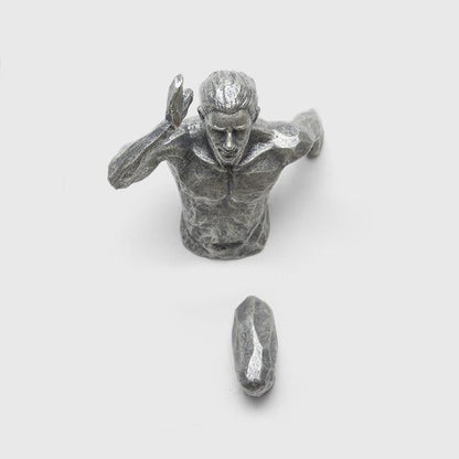 Rynx Industrial Running Man Wall Sculpture