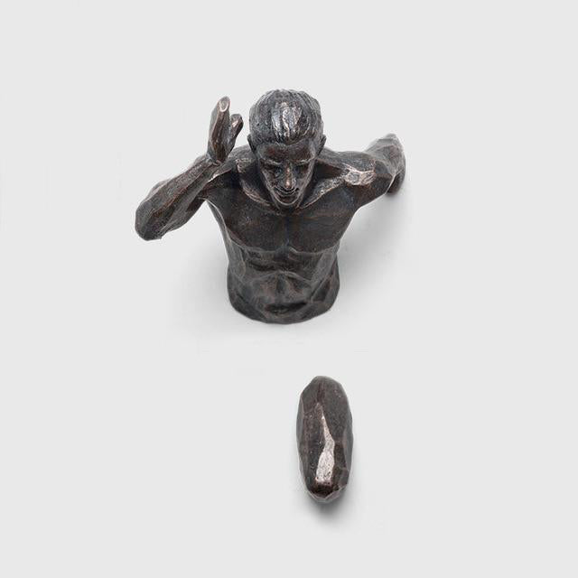 Rynx Industrial Running Man Wall Sculpture