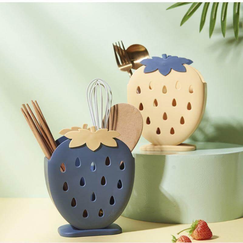 Rynx | 2PCS Cute Strawberry Cutlery Organizer Box