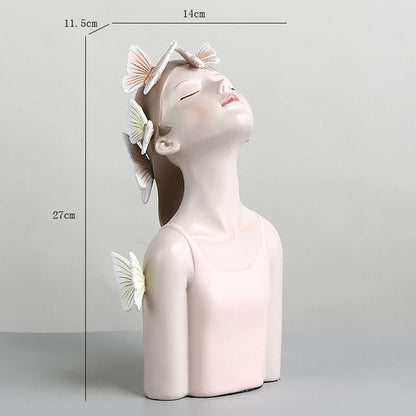 Rynx Butterfly Forest Girls Figurine Vase