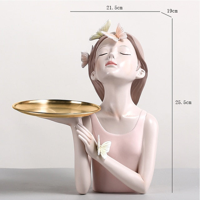 Rynx Butterfly Forest Girls Figurine Vase