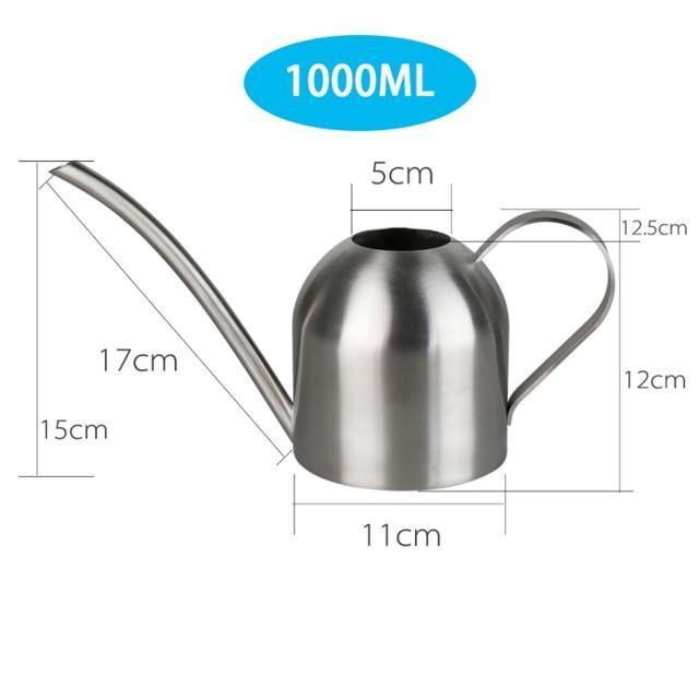 RYNX | Stainless Steel Watering Can with Flexible Neck | Modern Design | Perfect Watering | Rustproof