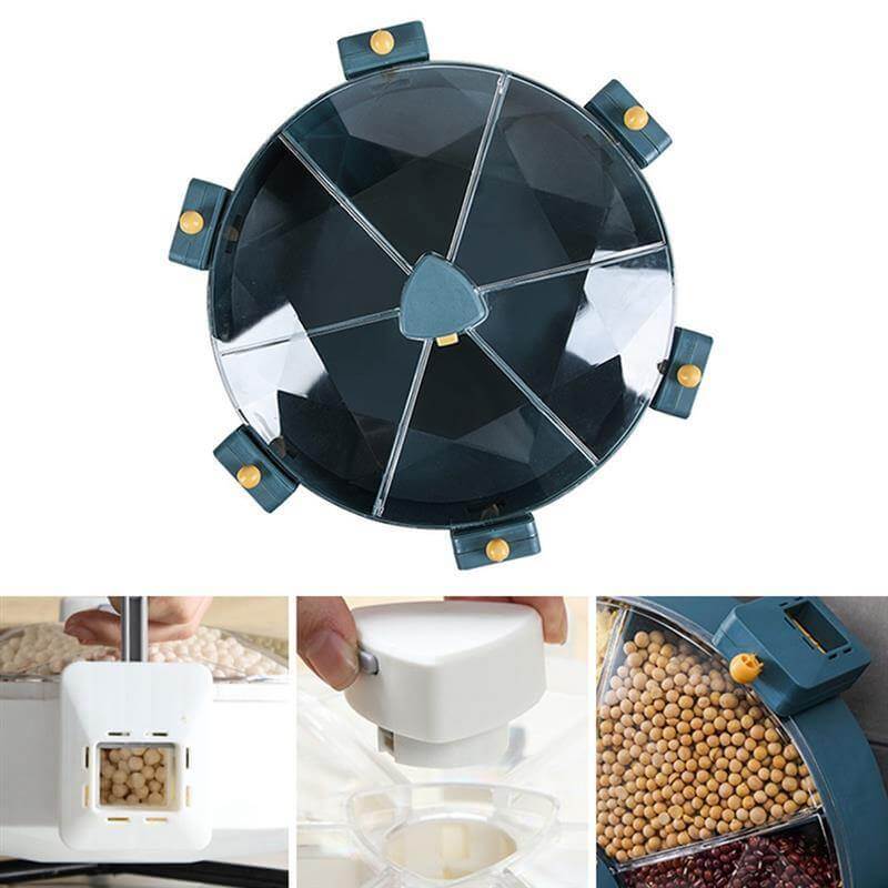 Rynx | Wall Mounted 360 Degree Rotatable Cereals Grain Storage