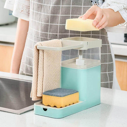 Rynx | 3in1 Multifunctional Cleaning Soap Holder Drainboard Storage