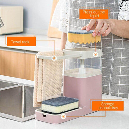Rynx | 3in1 Multifunctional Cleaning Soap Holder Drainboard Storage