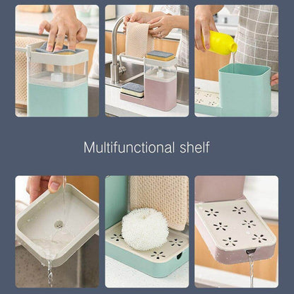 Rynx | 3in1 Multifunctional Cleaning Soap Holder Drainboard Storage