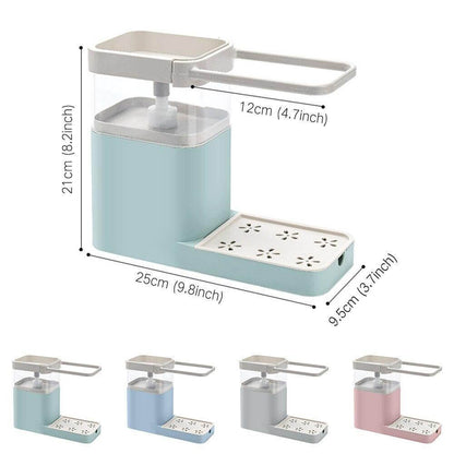 Rynx | 3in1 Multifunctional Cleaning Soap Holder Drainboard Storage