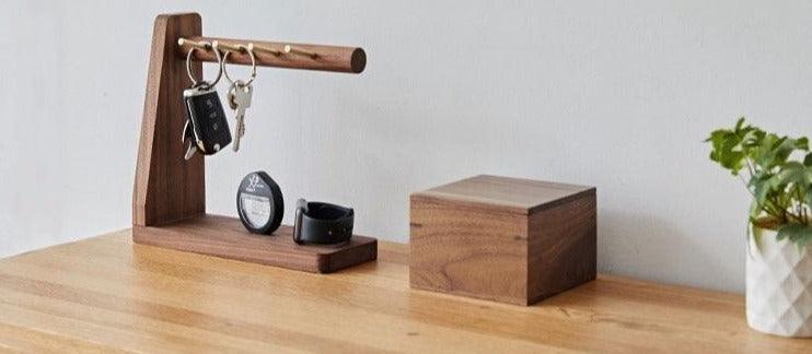 Rynx | KeyBranch Key Holder Stand | Multi-Purpose Key Organizer | Modern Design for Hallway & Office