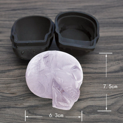 Rynx | FrostSkull 3D Silicone Mold Ice Cube Maker | Skull Ice Cubes | Creative Bar Accessories