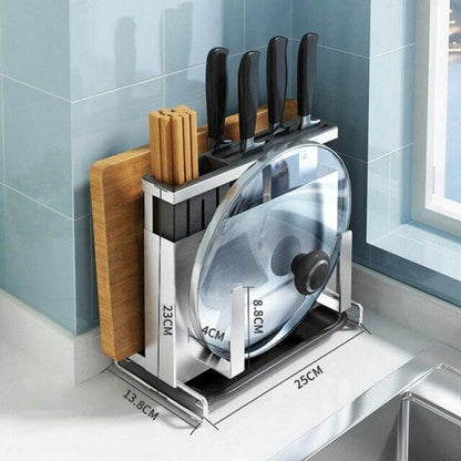 Rynx | Stainless Steel Kitchen Utensils Organizer Drying Rack