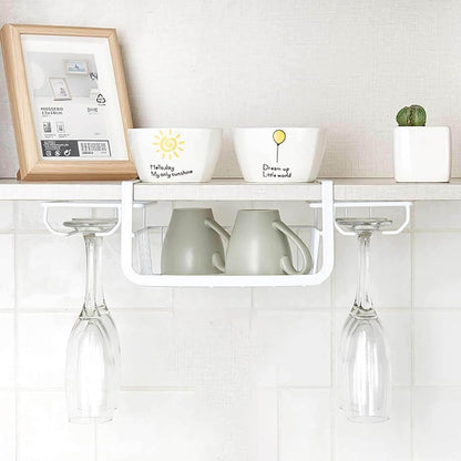Rynx | Under Cabinet Glass Holder Rack