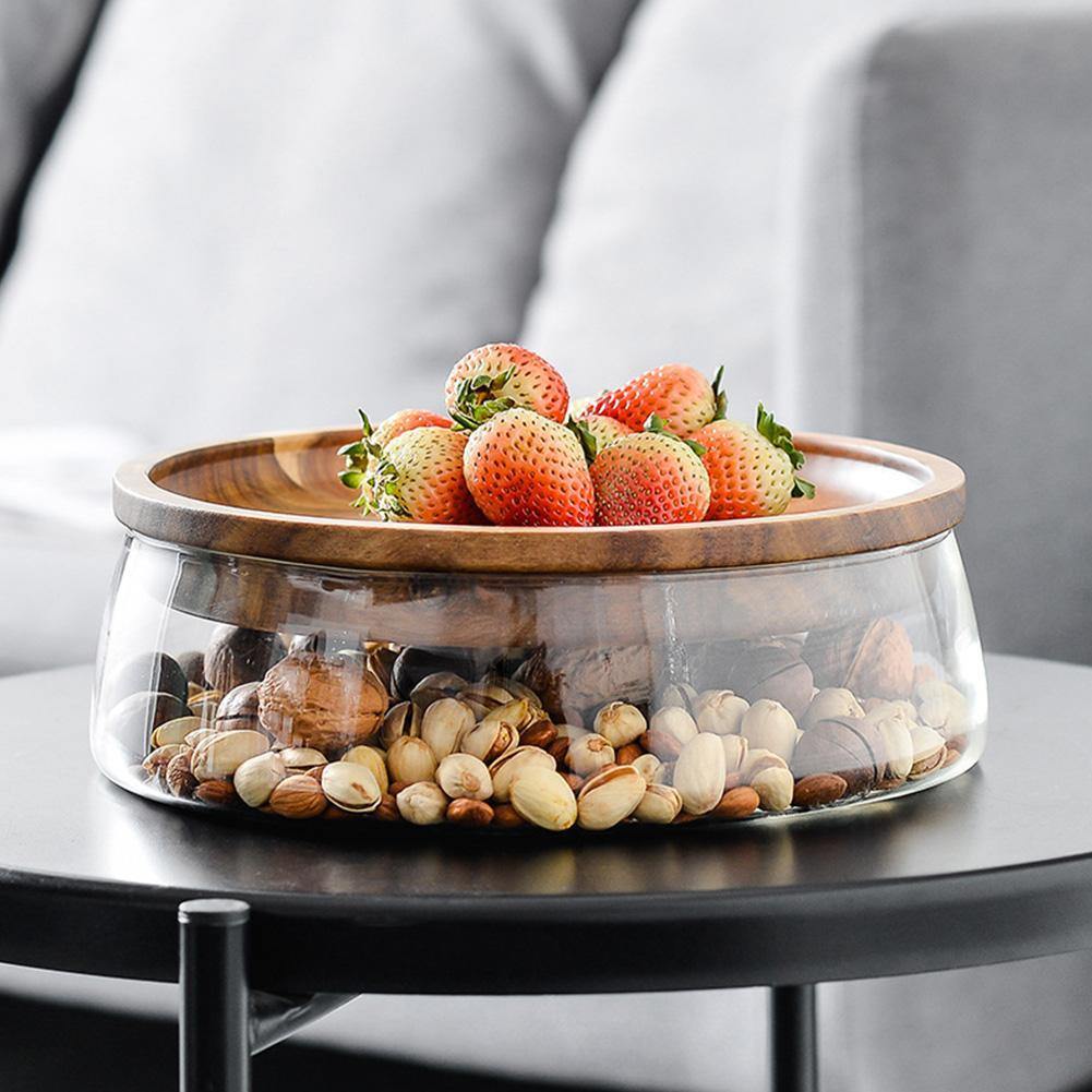 Rynx | Elegant Glass Bowl Dried Food Storage Box