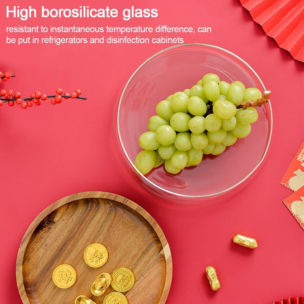 Rynx | Elegant Glass Bowl Dried Food Storage Box