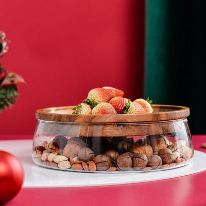 Rynx | Elegant Glass Bowl Dried Food Storage Box