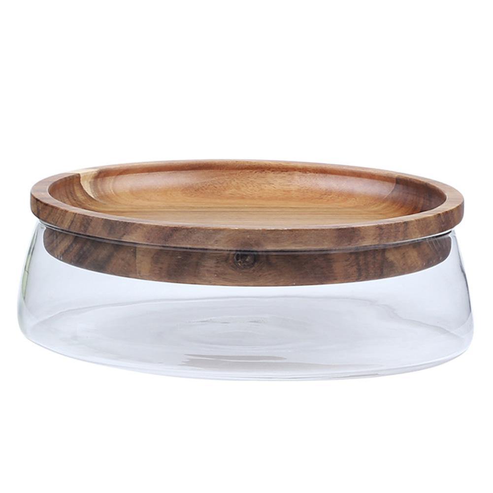 Rynx | Elegant Glass Bowl Dried Food Storage Box
