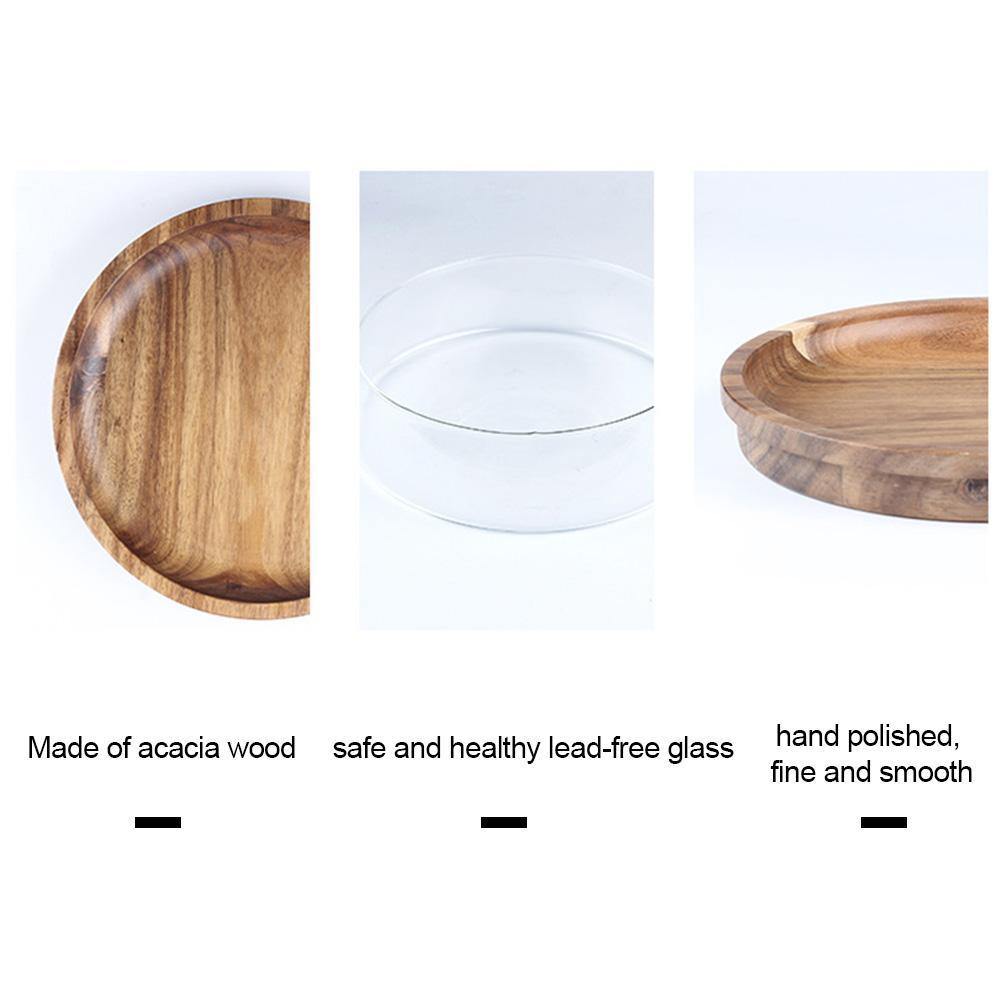 Rynx | Elegant Glass Bowl Dried Food Storage Box