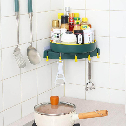 Rynx | Triangle Wall-mounted Corner Kitchen Organizer Storage Rack