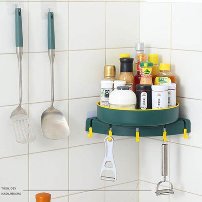 Rynx | Triangle Wall-mounted Corner Kitchen Organizer Storage Rack