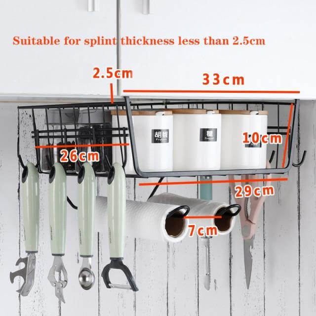 Rynx | Easy Hang Kitchen Cabinet Storage Organizer Rack