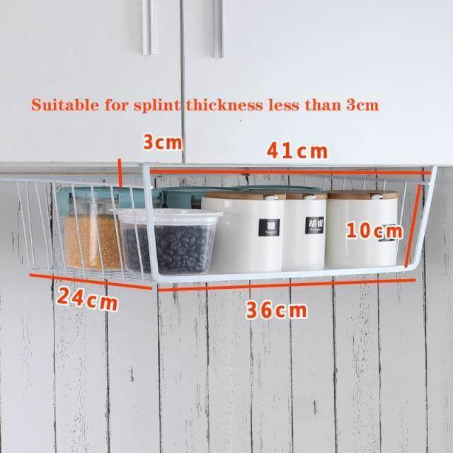 Rynx | Easy Hang Kitchen Cabinet Storage Organizer Rack