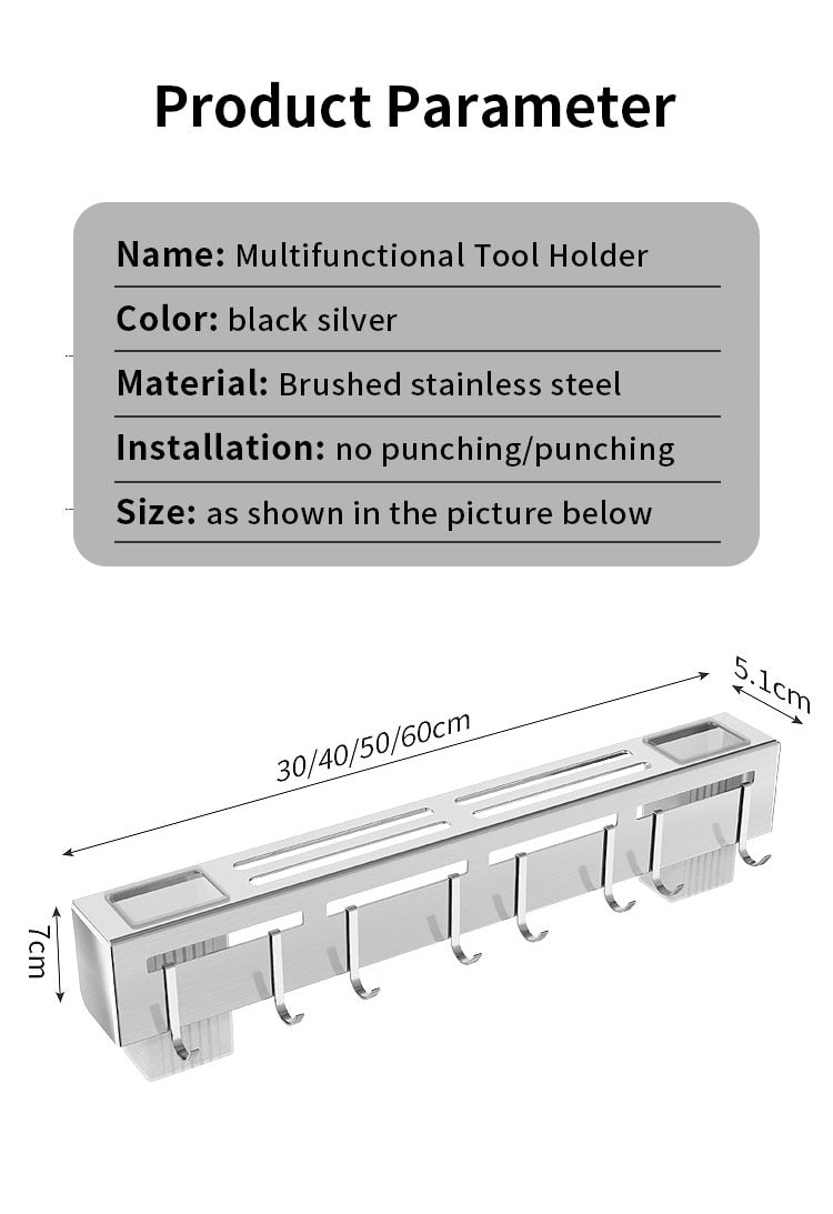 Rynx | Punch-free Kitchen Tableware Storage Rack