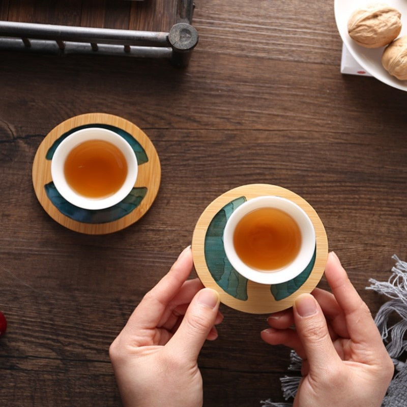 Rynx | Water Art Insulated Bamboo Coasters