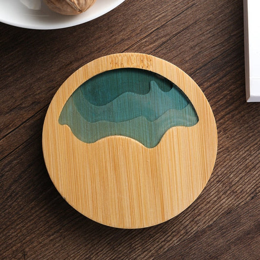 Rynx | Water Art Insulated Bamboo Coasters