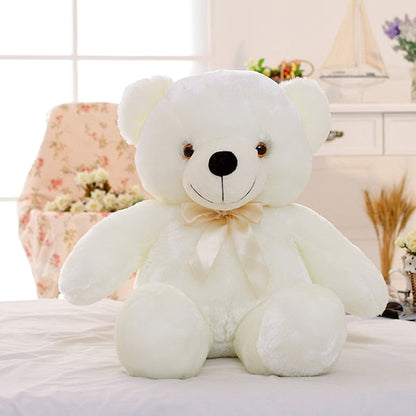 Rynx | Colorful Bright Plush Bear Toy white