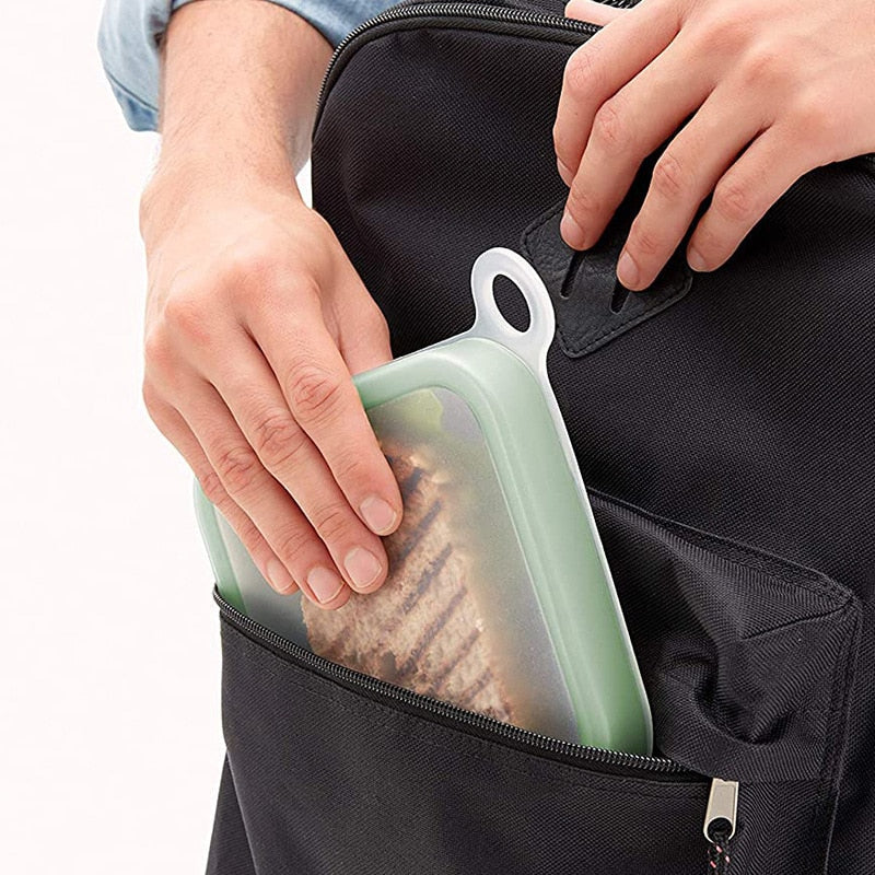 Rynx | Eco-Friendly Microwavable Reusable Silicone Sandwich Box