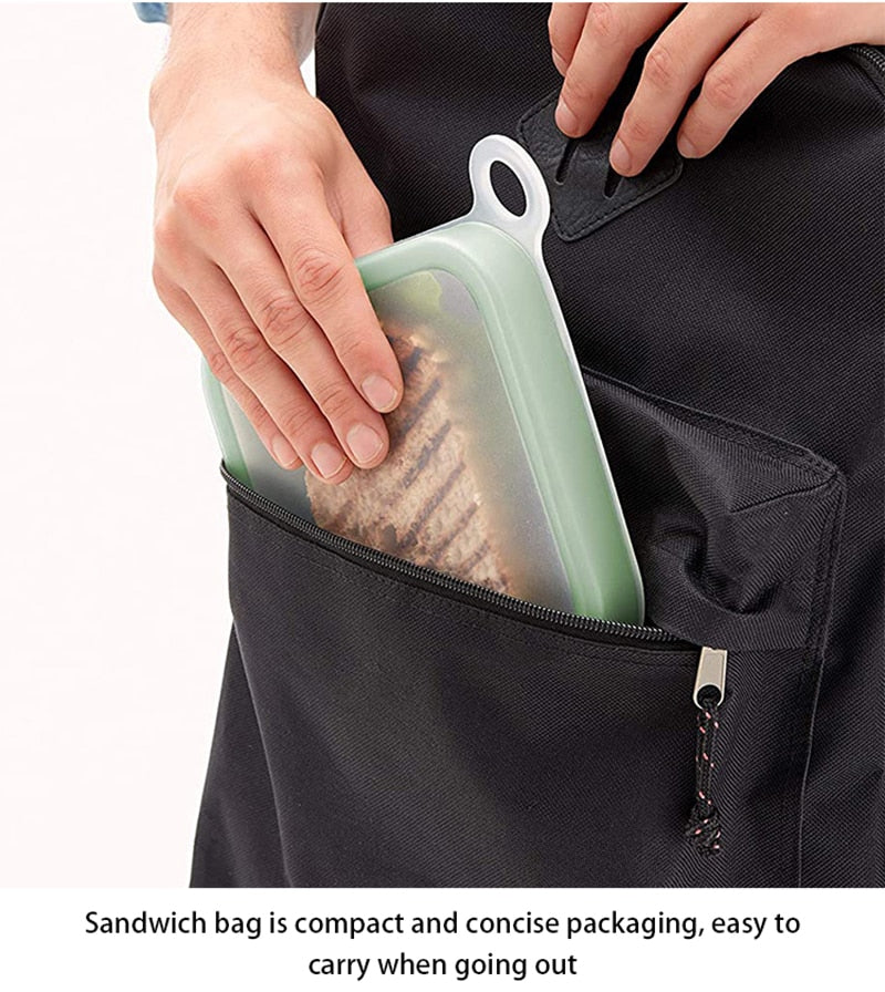 Rynx | Eco-Friendly Microwavable Reusable Silicone Sandwich Box